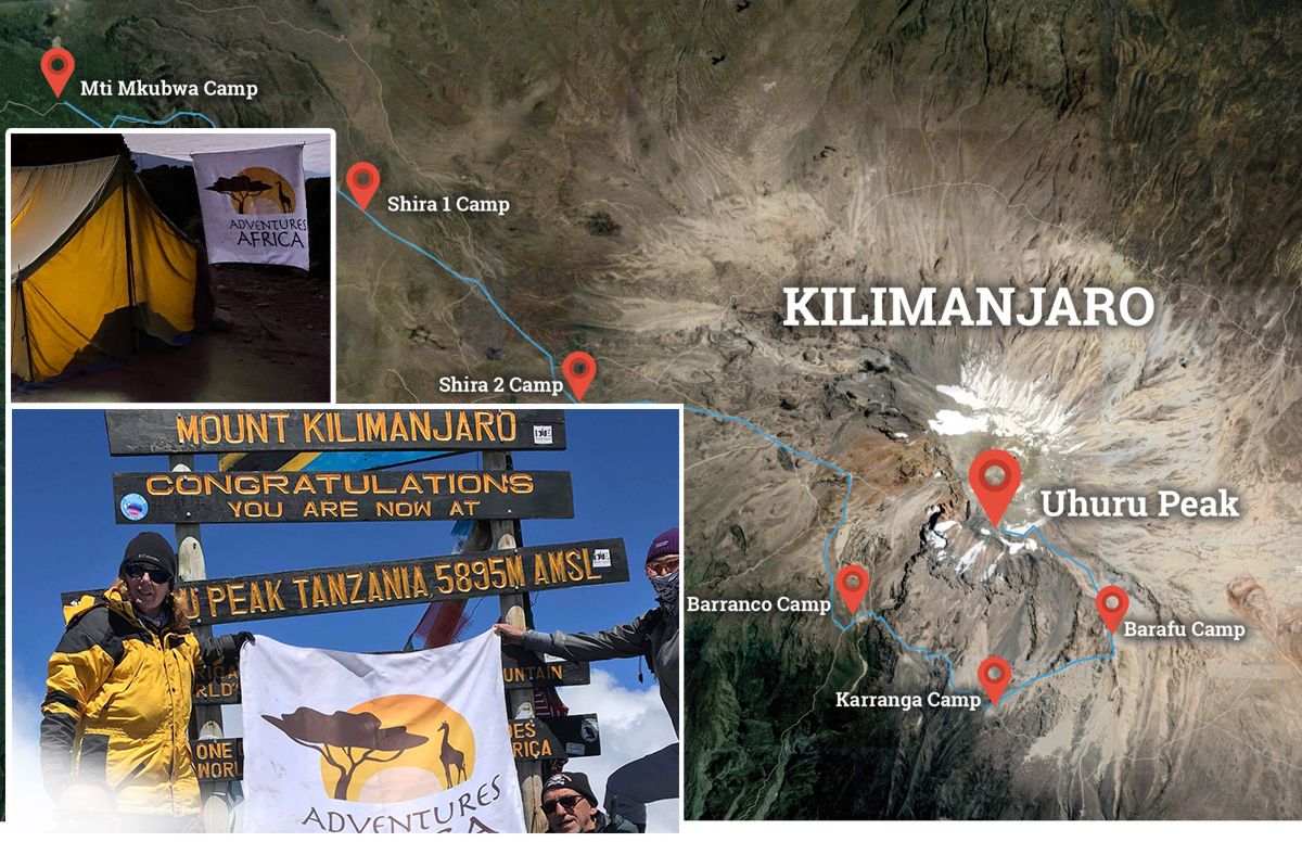 Kilimanjaro-Lemosho-Route-map-Adventures-Africa - Adventures Africa ...