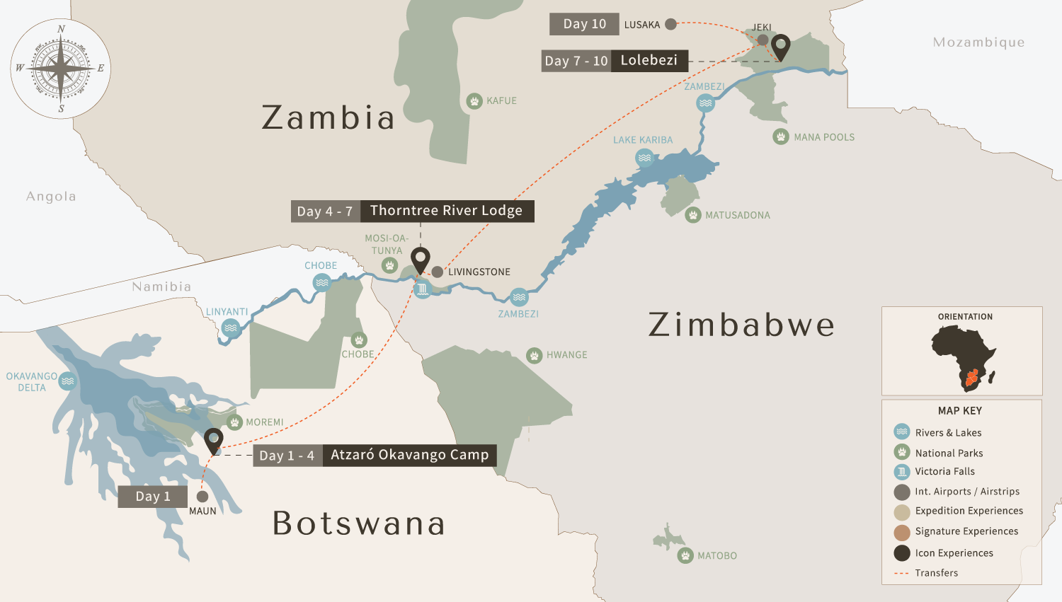ICON SAFARI map