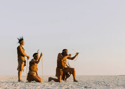 This safari starts and ends in Maun in Botswana. One of the best times to visit the Makgadikgadi Pans is during the dry season, which runs from May to October. During this time, the pans are dried up and you can easily access them for activities like quad biking, game viewing, and stargazing. During green season, which runs from November to March-June, witness the second largest migration of zebra and wildebeest in Africa (and it’s the last remaining one in Southern Africa). Peak season for the Okavango Delta is between April and October. While the game is plentiful year-round the dry months from July to October are peak season for game-viewing, as grassland waterholes dry up and animals are drawn to perennial water sources. Between June and September, the annual floodwaters of the Okavango Delta reach their peak. With the Gomoti River flowing in front of Tawana, expect remarkable wildlife sightings in and around the camp.